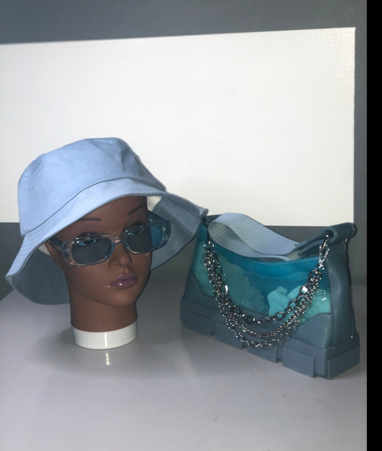 Boss Up Set limited edition PVC bag, bucket hat and UV400 sunglasses