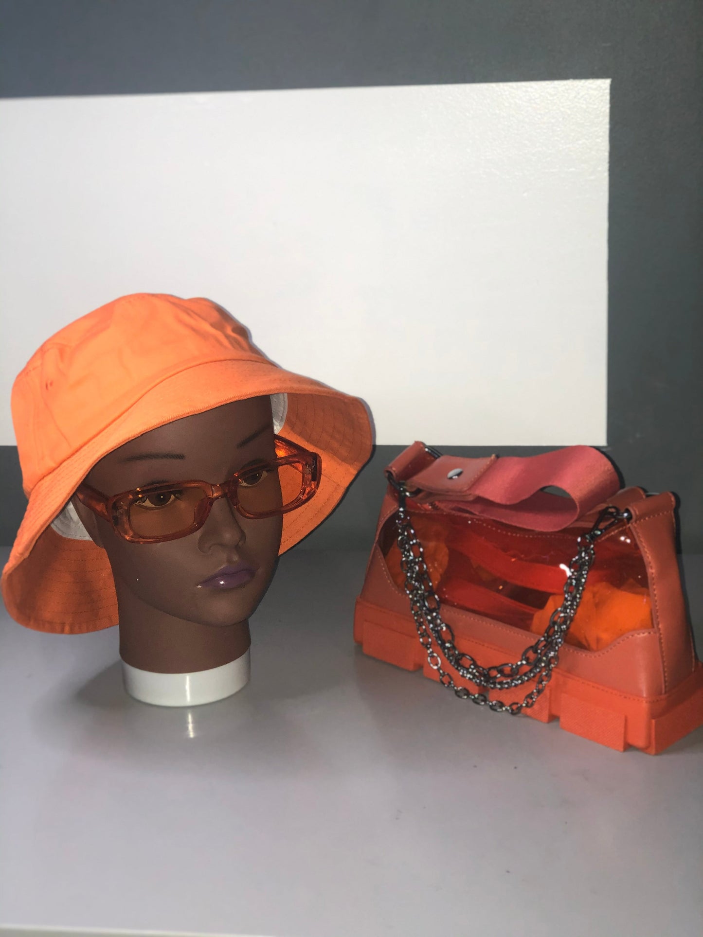 Boss Up Set limited edition PVC bag, bucket hat and UV400 sunglasses