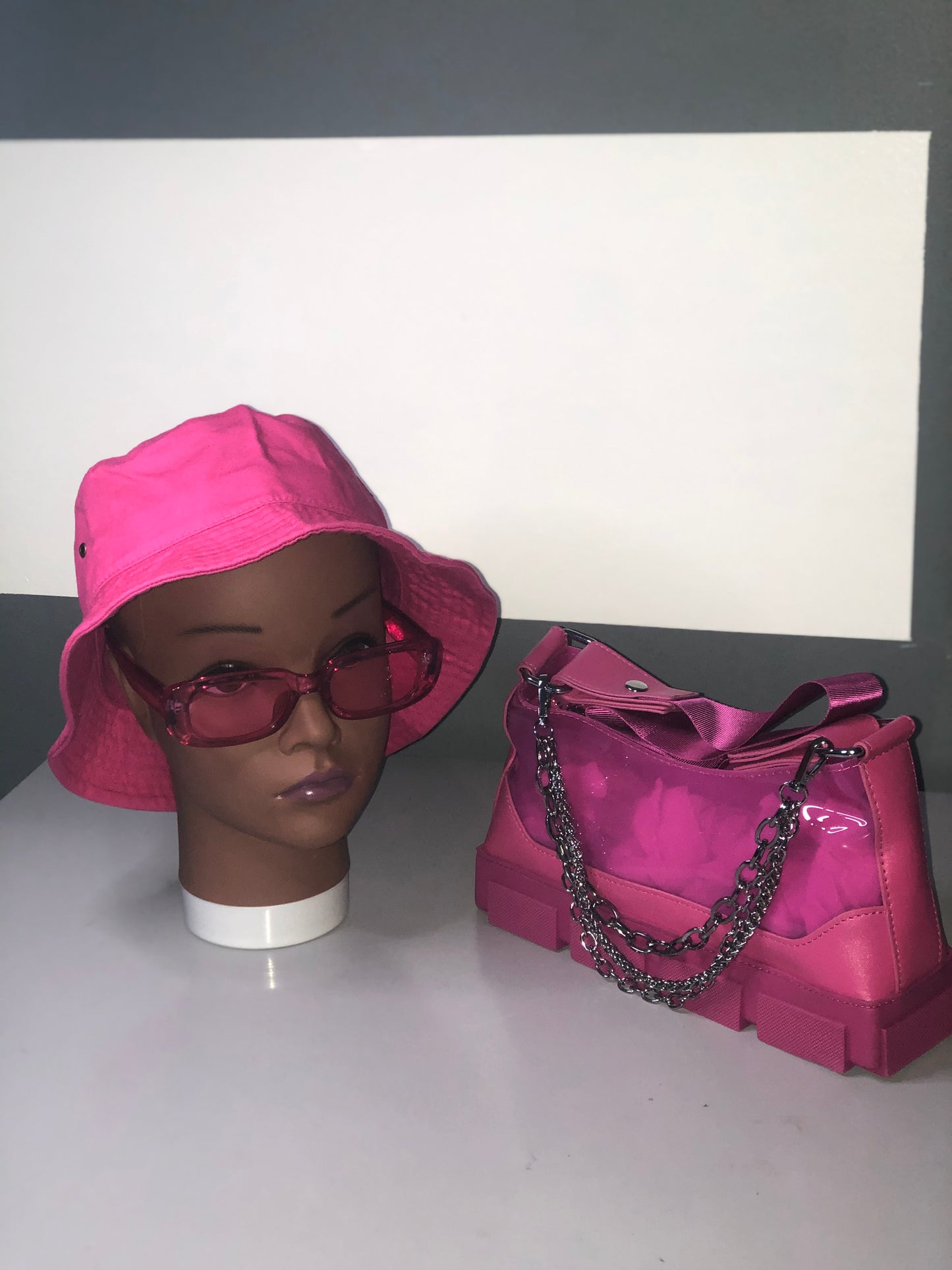 Boss Up Set limited edition PVC bag, bucket hat and UV400 sunglasses